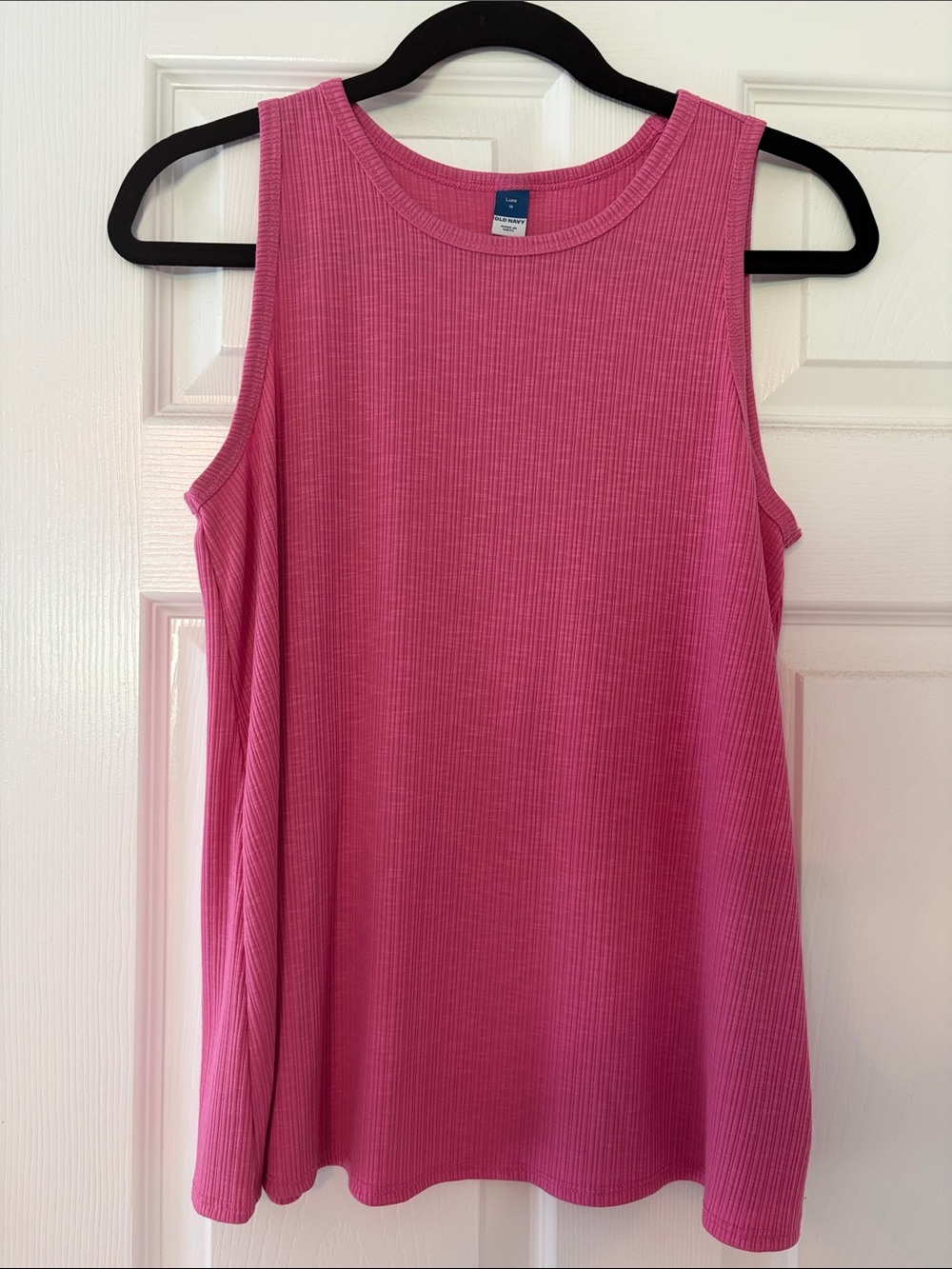 Old Navy Pink Ribbed Sleeveless Tank